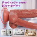 8.66in Double Ended Dildo Realistic Anal Long Dildo Penis Soft and Flexible with Veins and Glans Anal Dildo - Image 5