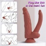 8.66in Double Ended Dildo Realistic Anal Long Dildo Penis Soft and Flexible with Veins and Glans Anal Dildo - Image 6