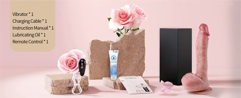 8.7 Inch Realistic Thrusting Dildo Vibrator with 7 Thrusting & 7 Vibrating for G-Spot Anal Stimulation