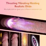 8.7 Inch Realistic Thrusting Dildo Vibrator with 7 Thrusting & 7 Vibrating for G-Spot Anal Stimulation - Image 3