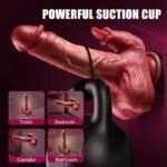 8.7 Inch Thrusting Dildo Vibrator with 9 Vibration 3 Thrusting and Heating Licking Modes Thick Dildo Adult Sex Toys - Image 5