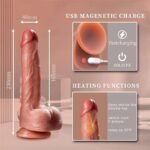 9.05 Inch Realistic Dildo with 5 Vibrating 3 Thrusting Swing & Heating Dildo Vibrator with Remote Control - Image 6