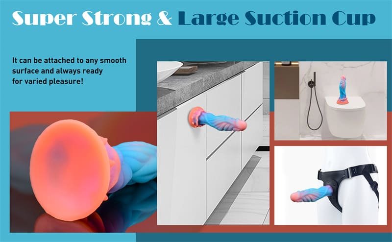 9.1 Inch Fantasy Alien Dildo Dragon Dildo Soft Monster Dildos with Raised Texture with Suction Cup