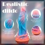 9.1 Inch Fantasy Alien Dildo Dragon Dildo Soft Monster Dildos with Raised Texture with Suction Cup - Image 3