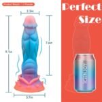 9.1 Inch Fantasy Alien Dildo Dragon Dildo Soft Monster Dildos with Raised Texture with Suction Cup - Image 6