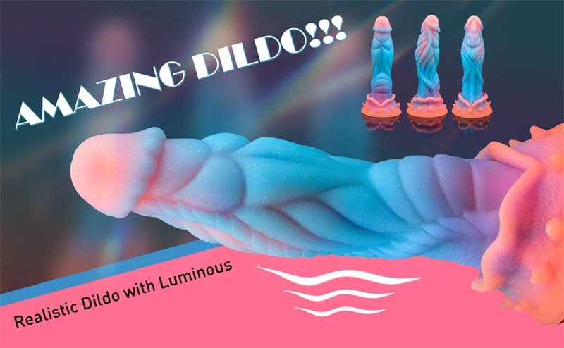 9.1 Inch Fantasy Alien Dildo Dragon Dildo Soft Monster Dildos with Raised Texture with Suction Cup