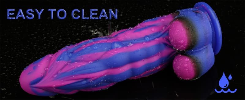 9.5 Inch Huge Fantasy Realistic Dildo 2.4 Inch in Diameter Soft Silicone Anal Dildo with Powerful Suction Cup 10