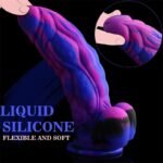 9.5 Inch Huge Fantasy Realistic Dildo, 2.4 Inch in Diameter Soft Silicone Anal Dildo with Powerful Suction Cup - Image 2