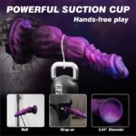 9.65 Inch Monster Dildo Fantasy Horse Dildo with 2 Big Knots, Thick Dog Dragon Dildos Huge Knot Dildos with Suction Cup - Image 5