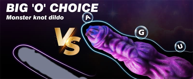 9.65 Inch Monster Dildo Fantasy Horse Dildo with 2 Big Knots, Thick Dog Dragon Dildos Huge Knot Dildos with Suction Cup