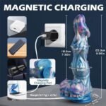 9.96 Inch Silicone Dog Knotting Dildo with 10 Thrusting & Vibrating Fantasy Dildo for Women with Remote Control - Image 6