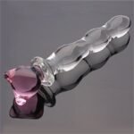 Heart Shape Glass Dildo Butt Plug, Crystal Massager Anal Sex Toys for Women Glass Pleasure Wand Couple - Image 12