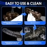 Black Penis Sleeve Sex Toys Soft Reusable Penis Extender Delay Ejaculation Enhance Erection - Image 5
