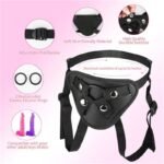 Brown Strap on Dildo with Harness, 8.31 Inch Wearable Realistic Dildo with Strong Suction Cup G Spot Stimulator - Image 5