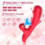Daphne Rabbit Vibrator with 7 Vibrations & Sucking Mode G-spot Flapping Patting Tapping Vibrator for Women - Image 2