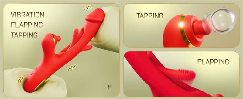 Daphne G Spot Vibrator Female Vibrator for Women with 7 Tapping 7 Vibrating & 7 Flapping G Spot Vibrators Sex Toys