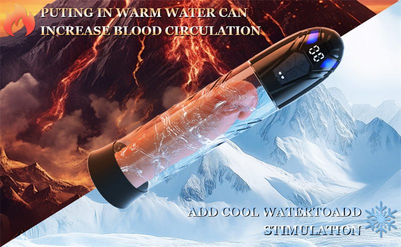 Electric Penis Pump with 10 Erection Training Modes Automatic Enlargers Extend Pump for Men with 6 Cock Rings 11