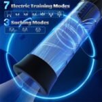 Electric Penis Pump with 10 Erection Training Modes Automatic Enlargers & Extend Pump for Men with 6 Cock Rings - Image 2