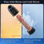 Electric Penis Pump with 10 Erection Training Modes Automatic Enlargers & Extend Pump for Men with 6 Cock Rings - Image 4