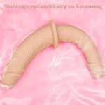 Flesh Double Ended Dildo Womens Sex Toys Silicone Strap On Dildo for Women Lesbians & Couples Big Anal Dildo Sex Toys - Image 2