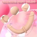 Flesh Double Ended Dildo Womens Sex Toys Silicone Strap On Dildo for Women Lesbians & Couples Big Anal Dildo Sex Toys - Image 5