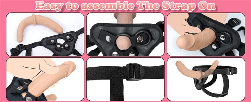 Flesh Double Ended Dildo Womens Sex Toys Silicone Strap On Dildo for Women Lesbians & Couples Big Anal Dildo Sex Toys