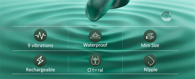 Green Finger Vibrator Sex Toys for Women with 9 Vibrations Butterfly Nipple G Spot Clitoral Stimulator Sex Toy 8