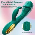 Green Rabbit Vibrator for Women with 10 Powerful Vibrations Mode  Dual Motor  G Spot Vibrator for Couples - Image 3
