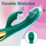 Green Rabbit Vibrator for Women with 10 Powerful Vibrations Mode  Dual Motor  G Spot Vibrator for Couples - Image 4