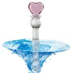 Heart Shape Glass Dildo Butt Plug, Crystal Massager Anal Sex Toys for Women Glass Pleasure Wand Couple - Image 4