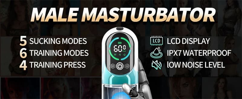 Hotsvibe 2 in 1 Electric Vacuum Pump with 6 Training Modes Male Penis Pump for ED Treatment with 5 Suction Modes