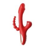 Hotsvibe 7 Vibrations G-spot Dildo Vibrators with Anal Bead Pull pat suck shake flap Clitoris Stimulation
