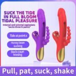 Hotsvibe 7 Vibrations G-spot Dildo Vibrators with Anal Bead Pull pat suck shake flap Clitoris Stimulation - Image 3