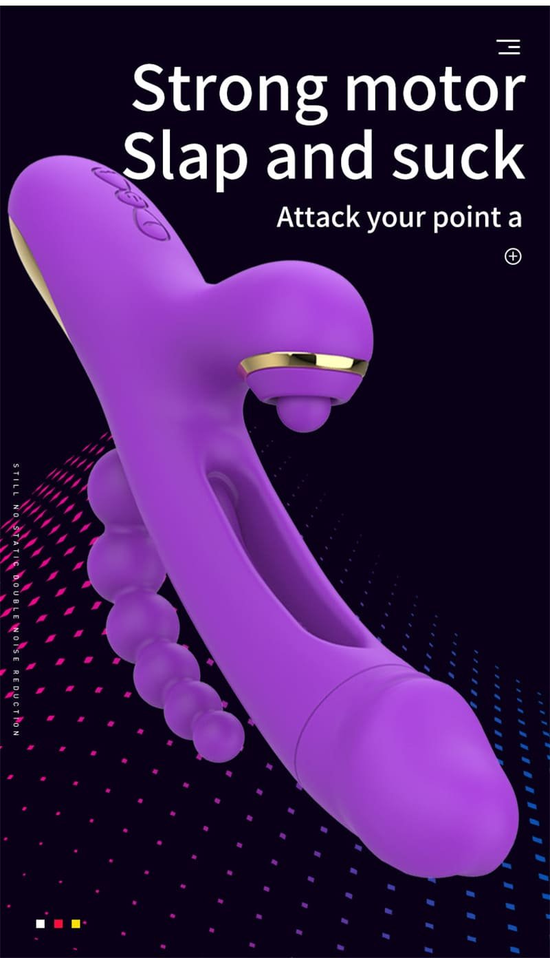 Hotsvibe 7 Vibrations G spot Dildo Vibrators with Anal Bead Pull pat suck shake flap Clitoris Stimulation 11