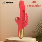 Hotsvibe 7 Vibrations G-spot Dildo Vibrators with Anal Bead Pull pat suck shake flap Clitoris Stimulation - Image 8