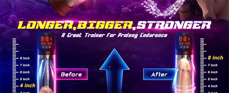 Hotsvibe Electric Penis Pump Sex Toys for Men with 10 Suction Modes 10 Training Modes Pussy Pumps Enlargers 12