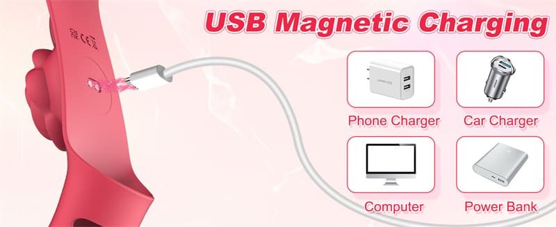 Hotsvibe Finger Vibrator Adult Sex Toys with 9 Powerful Vibration Modes G Spot Vibrator Clitoral Stimulator Rose Toy 10