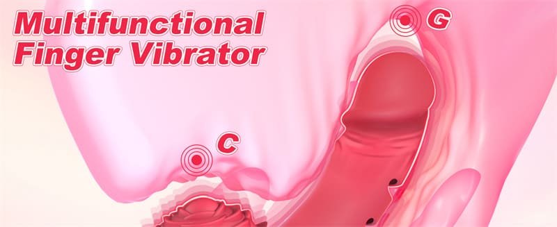 Hotsvibe Finger Vibrator Adult Sex Toys with 9 Powerful Vibration Modes G Spot Vibrator Clitoral Stimulator Rose Toy 7