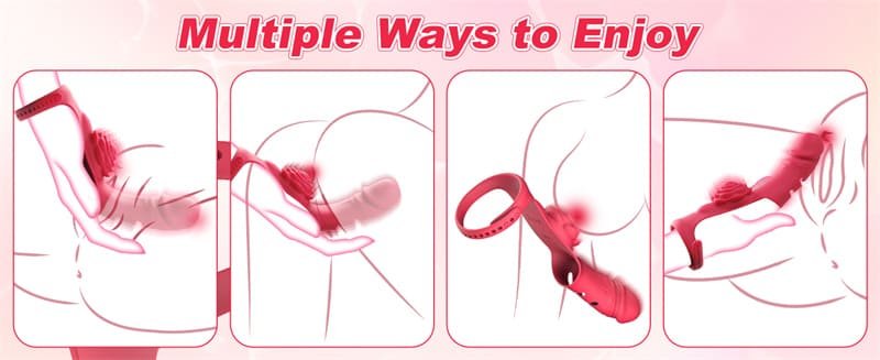 Hotsvibe Finger Vibrator Adult Sex Toys with 9 Powerful Vibration Modes G Spot Vibrator Clitoral Stimulator Rose Toy 9