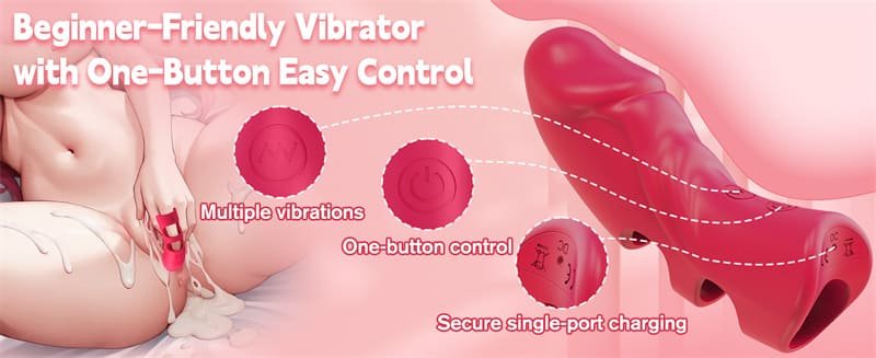Hotsvibe Finger Vibrator Mini Sex Toy for Women with 5 Vibrations Quiet G Spot Vibrator Nipple Clitoral Stimulator