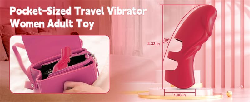 Hotsvibe Finger Vibrator Mini Sex Toy for Women with 5 Vibrations Quiet G Spot Vibrator Nipple Clitoral Stimulator