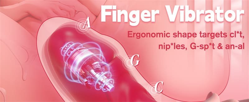 Hotsvibe Finger Vibrator Mini Sex Toy for Women with 5 Vibrations Quiet G Spot Vibrator Nipple Clitoral Stimulator