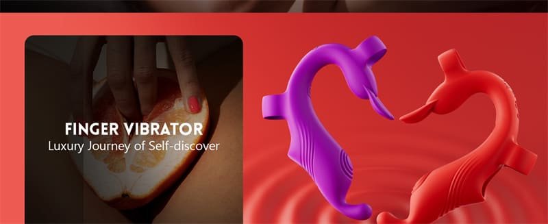 Hotsvibe Finger Vibrator for Couples with10 Patterns - Whisper Quiet & Waterproof G-Spot Stim Massaging Female Sex Toy