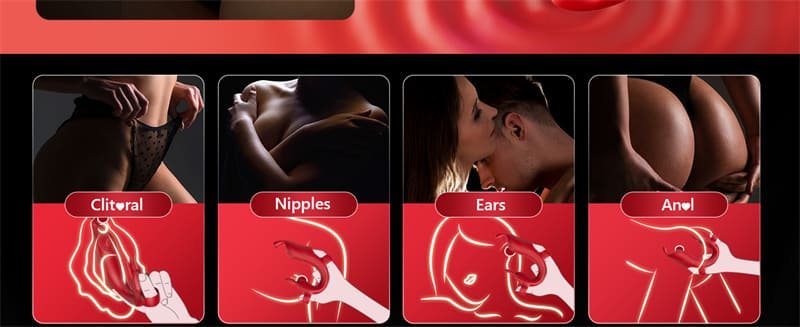 Hotsvibe Finger Vibrator for Couples with10 Patterns - Whisper Quiet & Waterproof G-Spot Stim Massaging Female Sex Toy