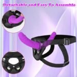 Hotsvibe Harness Strap-on Dildo Silicone Double Ended Dildo for Women Strap On Harness Big Anal Dildo Sex Toys - Image 2