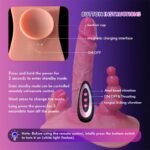 Hotsvibe Lifelike Grinder Vibrator, Sit and Ride Thrusting Realistic Dildo Vibrator with 9 Vibration 3 Thrusting Modes - Image 9