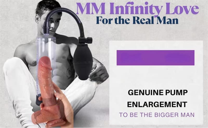 Hotsvibe Manual Penis Pump Sex Toys for Men Penis Extender with 3pcs Suction Sleeves Extend Vacuum Pump