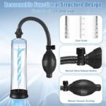 Hotsvibe Manual Penis Pump Sex Toys for Men Penis Extender with 3pcs Suction Sleeves Extend Vacuum Pump - Image 4