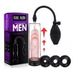 Hotsvibe Manual Penis Pump Sex Toys for Men Penis Extender with 3pcs Suction Sleeves Extend Vacuum Pump - Image 6