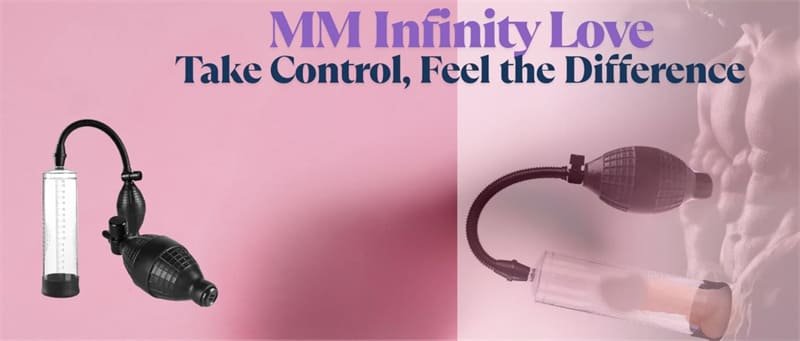 Hotsvibe Manual Penis Pump Sex Toys for Men Penis Extender with 3pcs Suction Sleeves Extend Vacuum Pump